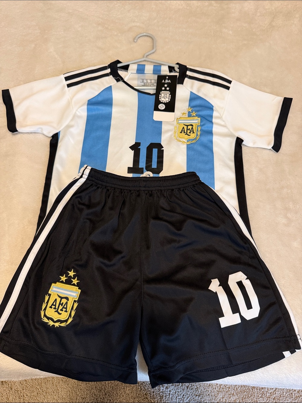 Argentina Kids Soccer Kit S/M - Blue & Black - AFA